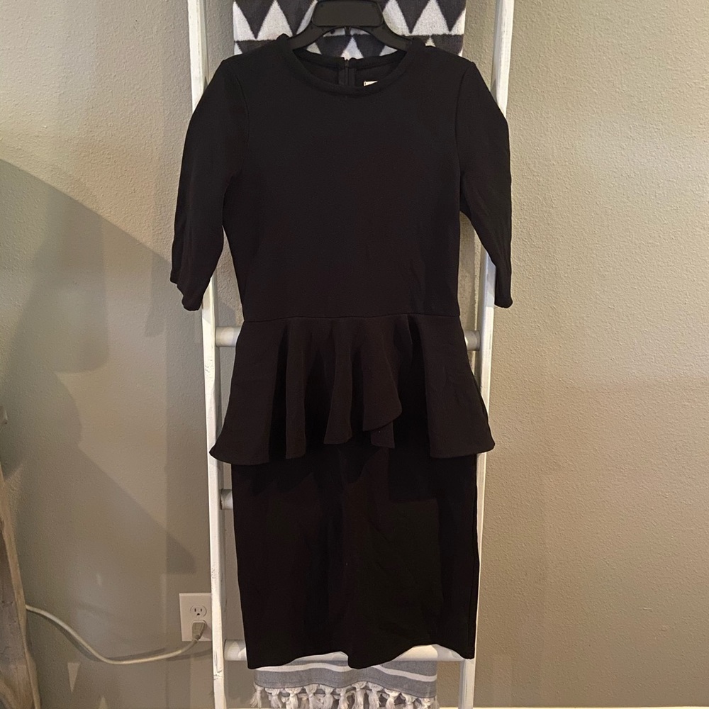 Beautiful Peplum Midi Dress